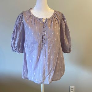 [Universal Thread] Purple/White Boho Blouse - Size Medium